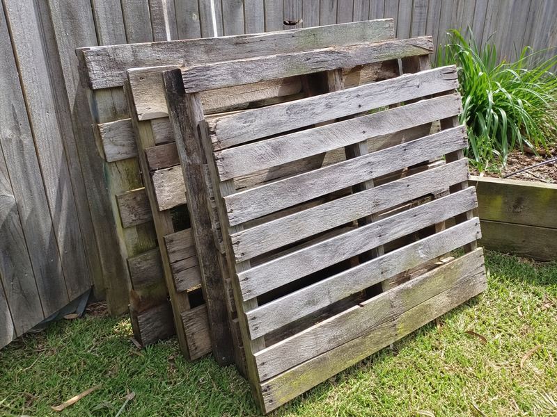 Old timber pallets